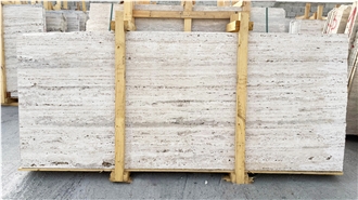 Roman Silver Travertine Slabs