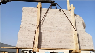 Roman Silver Travertine Slabs