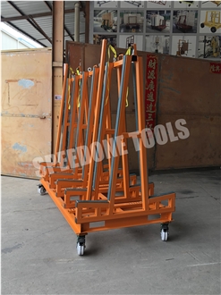 Efficient Rack Slab Transport Cart-A