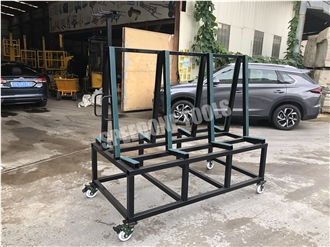 High Quality Slab Transport Cart With 6 Wheels-H