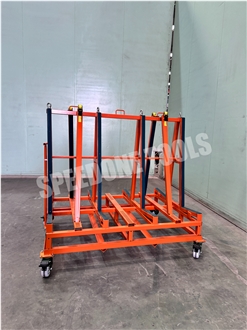 Substantial Display Rack Demountable Slab Transport Cart-G
