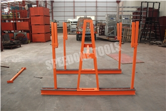 User Friendly A-Frame Slab Storage Rack With Safety Bars -N