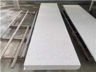 Crystal White Quartz Slabs Cuarzo Blanco Sparkling White Quartz