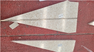 Beige Geometric Terrazzo Residential Floor Tiles