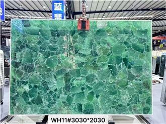 Green Fluorite Semiprecious Stone Slabs