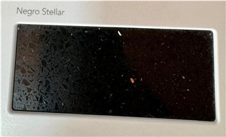 Negro Stellar Quartz Slabs