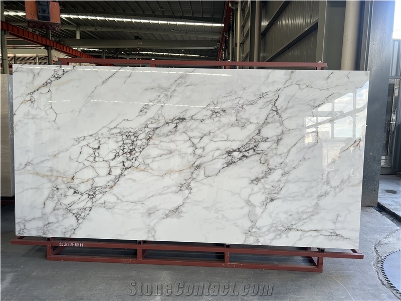 New Snowy Realm White Sintered Stone Slabs