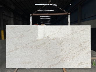 Calacatta Gold Translucent Quartz Slabs Artificial Stone