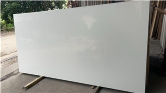 Pure White Super White Quartz Slabs Artificial Stone