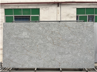 Translucent Calacatta Gold Quartz Slabs