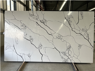 Various Calacatta Quartz Slabs Stocks Engineered