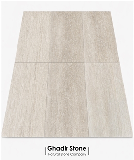 Classic White Travertine Vein Cut Tiles