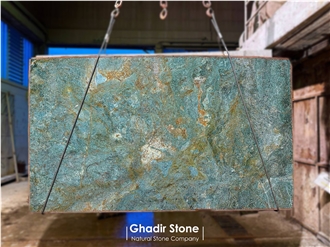 Thick Turquoise Granite  Slabs & Tile
