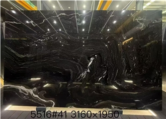 Brasilian Black Granite Slabs
