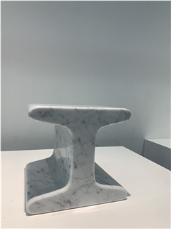 Carrara White Marble Side Table