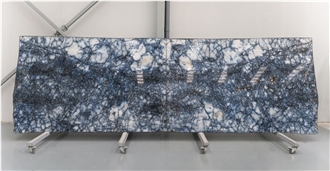 Cristallo Blue Quartzite Slabs