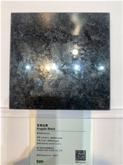 Angola Black Granite Slabs, Tiles