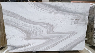 Brushed  Marble Onde Rosa  Slabs Tiles