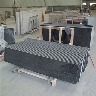 Angola Black Granite Kitchen Counter Tops