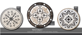 Waterjet Marble Medallions