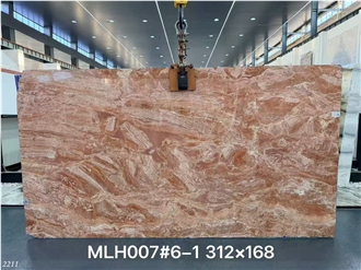 Breccia Oniciata Pink Marble Slabs