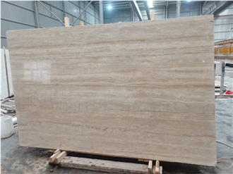 Classic Travertine Slabs Light Beige Travertino Classico