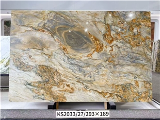 Golden Silk Quartzite Slabs