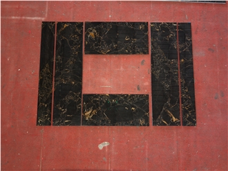 Athens Black Gold Marble Tiles