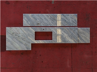 Blue Crystal Marble Vanity Tops