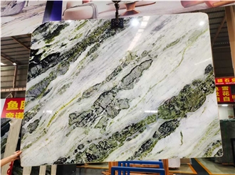 GOLDTOP Chinese Irish Green Marble Slabs