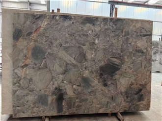 Polished Four Seasons Quartzite Slabs
