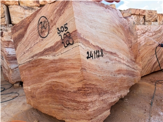 Autumn  Travertine Block