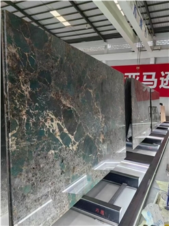 Brazil Amazonita Green Granite Slabs