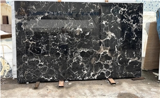China Black Rose Marble Slabs Polished