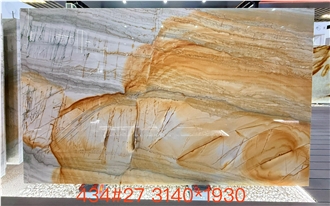 Cristallo Gold Quartzite- Golden Silk Quartzite Slabs