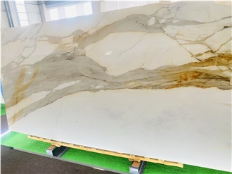 Polished Calacatta Gold Marble Slabs
