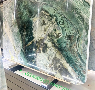 Prague Green Marble Slabs Polished