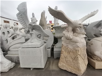 Granite Animal Eagle  Sculpture Eagle