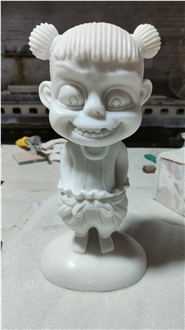 White Marble Carved Handicraft