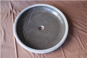 Round Brown Wash Basins