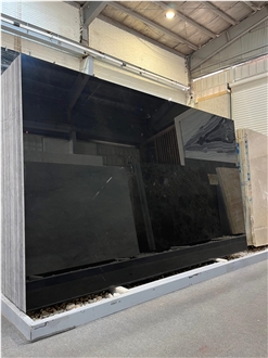 Natanz Black Dark Gray Granite Slabs