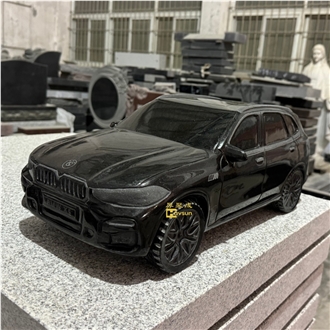 Black Granite Hand Carved  BMW Car Design Memorial Monument