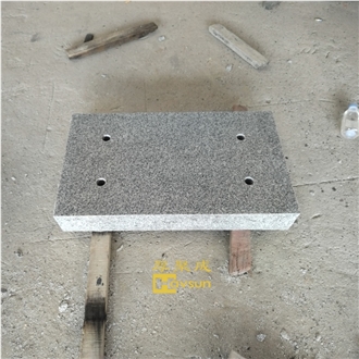 Granite Base For Bronze Flat Cemetery Marker