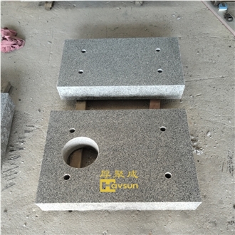 Light Gery Granite Base Memorial Plinth For USA