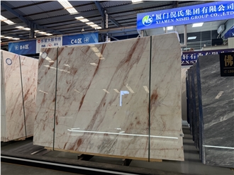 Fendi Red Natural Marble Slabs