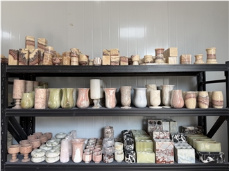 Natural Stone Home Decor Products, Interior Vase,Candle Holder