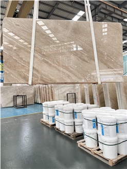 Polished Daino Beige Marble Slabs