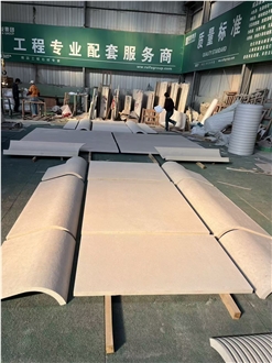 Porto Beige Limestone Bush Hammered Tiles