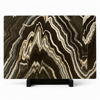 YUANDA New Product Black Gold Veins Marble Slabs