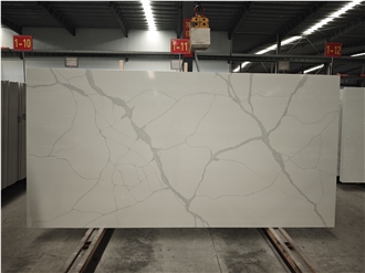 Calacatta White Classical Artificial Quartz Slabs